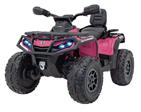 Quad Can Am Outlander ATV z Pilotem Różowy
