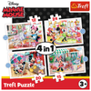 Puzzle - 4w1 (12, 15, 20, 24) - Minnie z przyjaciółmi - Disney Minnie - Trefl 34355