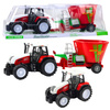 Traktor Rolniczy Farmerski Z Przyczepą Mieszalnik Paszy Czerwony 60cm