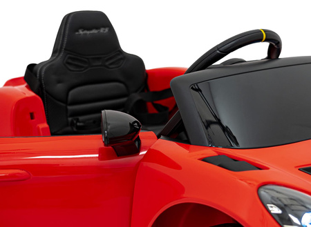 Pojazd Porsche Spyder RS 718 Czerwony MP4