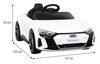 Audi RS E-Tron GT na akumulator Biały + Pilot + Napęd 4x4 + Radio MP3 + LED + EVA