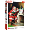 Puzzle - 1000 XMAS - Coca-Cola: Mikołaj przy kominku - Trefl 10922