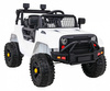 Autko Jeep Dark Night na akumulator dla dzieci Biały + Wolny Start + EVA + Audio LED