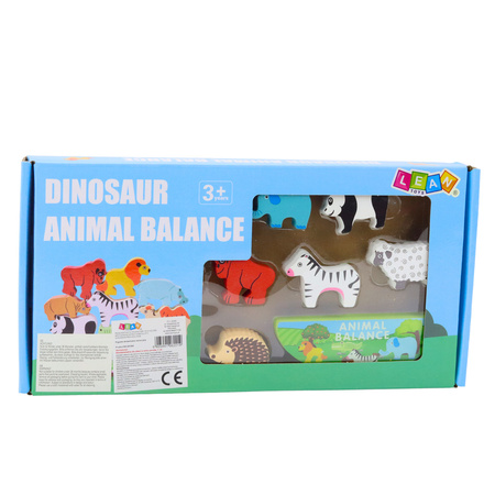 Gra Zręcznościowa Balansujące Zwierzęta Drewniane 13El
