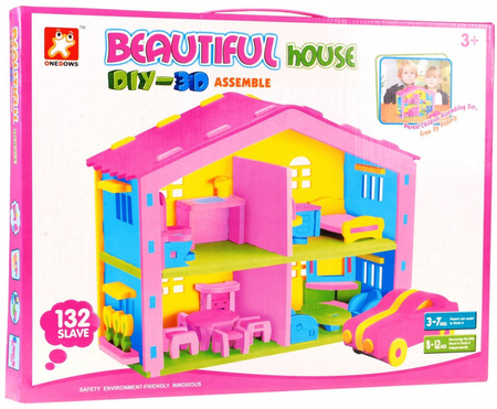 Domek Autko Puzle Piankowe