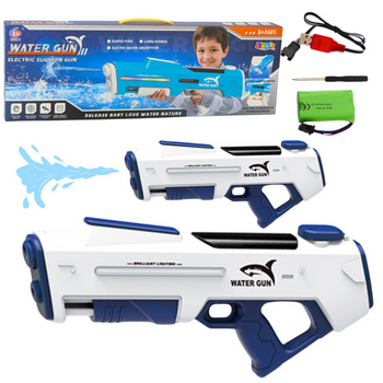 Elektryczny Automatyczny Karabin Pistolet Na Wodę Biały 1000ml 61cm
