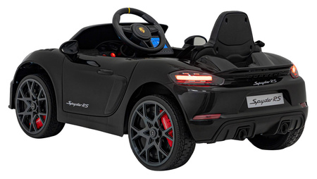 Pojazd Porsche Spyder RS 718 Czarny MP4