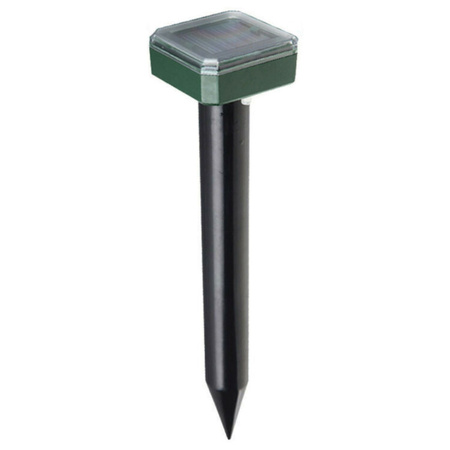 Solarny Odstraszacz Kretów Gryzoni Wbibracje Dźwiękowe 370m²