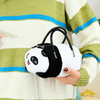 Pluszowa Torba Panda Uchwyty Metalowy Łańcuszek Czarno Biała 20cm