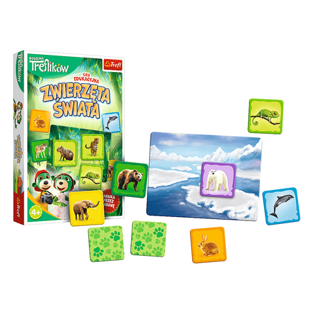 Gra dla dzieci Zwierzęta Świata Rodzina Treflików 02337