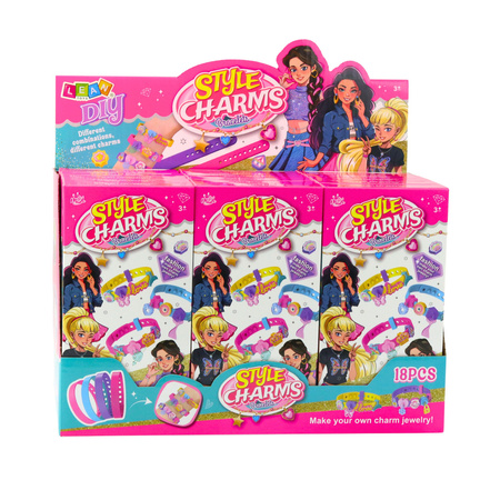 Zestaw Bransoletek DIY Zawieszki Zwierzątka 4 Bransoletki Regulowane