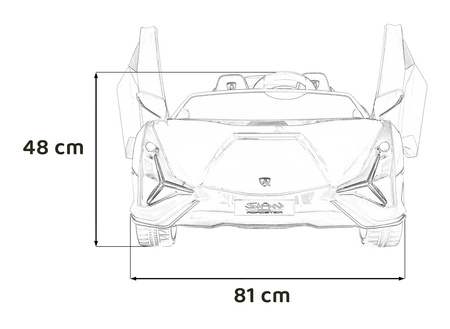 Pojazd Lamborghini SIAN Niebieski
