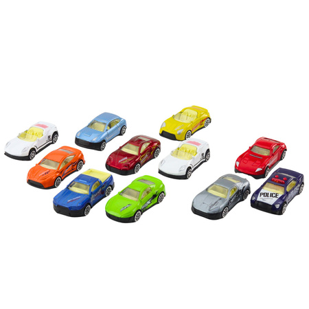 Zestaw Resoraków W Tubie Autka Nowoczesne Sportowe 1:64