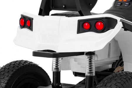 Quad ATV Air na akumulator dla dzieci Biały + Koła pompowane + Radio MP3 + Wolny Start