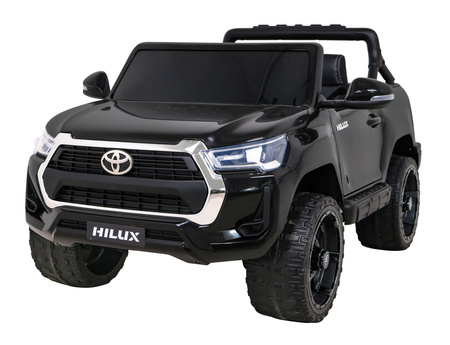 Toyota Hilux na akumulator dla dzieci Czarny Pickup + Napęd 4x4 + Pilot