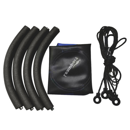 Huśtawka Ogrodowa Bocianie Gniazdo Dla Dzieci Niebieska 80cm