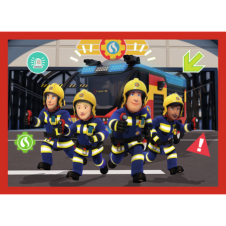 Puzzle - 4w1 (12, 15, 20, 24) - Przygody strażaka Sama - Strażak Sam - Trefl 34632