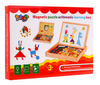 Drewniana tablica magnetyczna dla dzieci 3+ Zestaw edukacyjny + Akcesoria