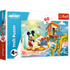 Puzzle - 60 - Ciekawy dzień Mikiego i przyjaciół - Myszka Miki - Trefl 17359