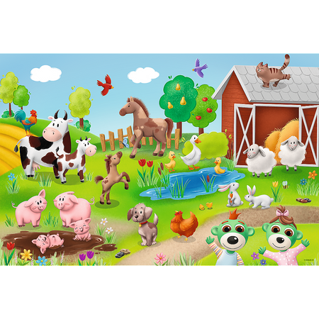 Puzzle - 24 maxi - Zwierzęta - Trefl 14372