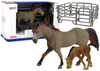 Zestaw 2 Figurek Konie Zagroda Figurka Koń Rasy Capricorn