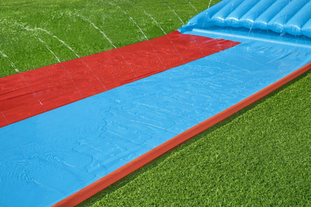 Podwójny Ślizg wodny dla dzieci 3+ Tsunami Tor 488cm BESTWAY + Łatka naprawcza