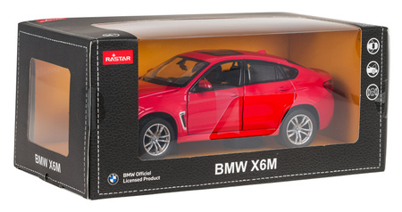 Autko Metalowe 1:24 BMW X6M Czerwone RASTAR