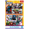 Puzzle - 2x70 - Zostań bohaterem - Avengers - Trefl 34439