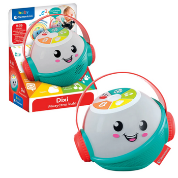 Interaktywna Muzyczna Kula DIXI Mikrofon Język Polski Clementoni 50800