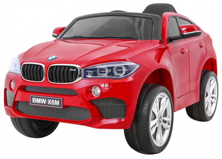 BMW X6M Elektryczne Autko dla dzieci, Czerwony SUV + Pilot