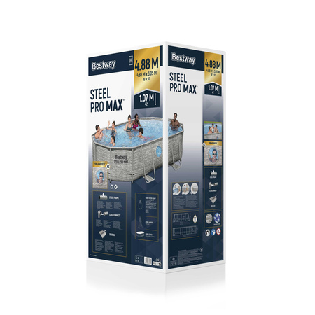 Basen Stelażowy 427 x 250 x 100 cm Bestway 56946