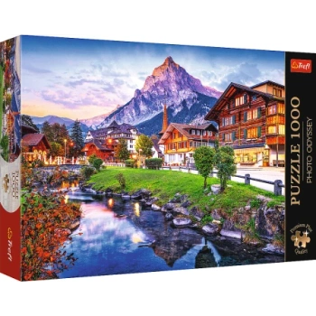 Puzzle - 1000 Premium Plus - Photo Odyssey: Alpejskie miasteczko - Trefl 10854
