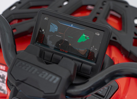 Quad Can Am Outlander ATV z Pilotem Czerwony