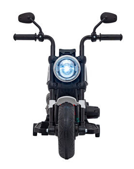 Motorek Chopper FASTER na akumulator dla dzieci Biały + Radio FM + Panel audio + LED