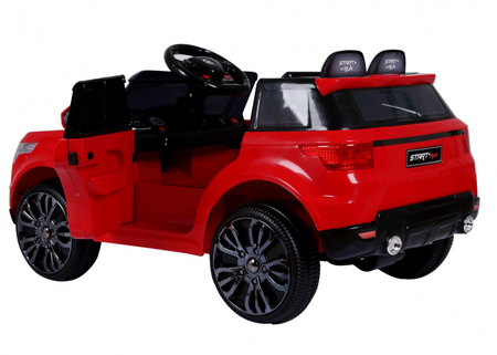 Autko Start Run na akumulator Czerwony SUV + Pilot + Funkcje bezpieczeństwa