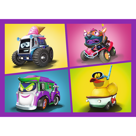 Puzzle - 4w1 (35, 48, 54, 70) - Poznaj Batwheels - Trefl 34658