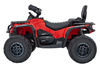 Quad Can Am Outlander ATV z Pilotem Czerwony