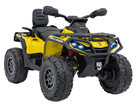 Quad Can Am Outlander ATV z Pilotem Żółty