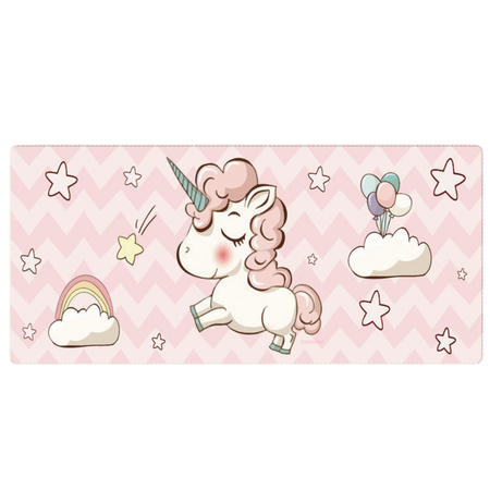 Podkładka Na Biurko Pod Klawiaturę Z Jednorożcem Gumowa 80 x 30cm