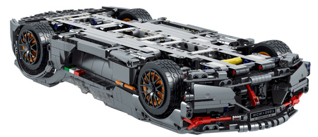 Zestaw Klocków Autko Sportowe Szare 1512el.