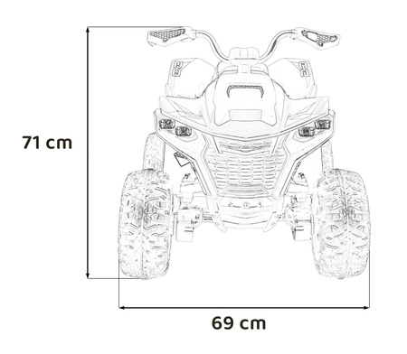 Pojazd Quad Fast Wheel Czerwony