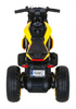 Motor Future na akumulator dla dzieci Żółty + Panel audio + Wolny Start + Koła EVA