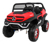 Mercedes Benz Unimog dla dzieci Czerwony + Napęd 4x4 + Pilot + Bagażnik + Wolny Start + MP3 LED