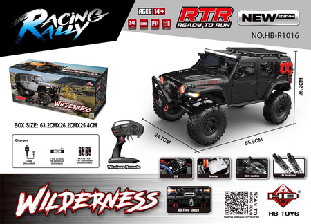Auto R/C WILDERNESS RTR 1:10 Czarny