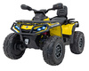 Quad Can Am Outlander ATV z Pilotem Żółty