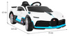 Bugatti Divo Autko na akumulator dla dzieci Biały + Pilot + EVA + Wolny Start + LED MP3