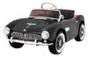 Autko BMW 507 Retro elektryczne dla dzieci Czarny Roadster