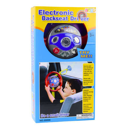 Kierownica Symulator Do Samochodu Z Przyssawkami Dla Dzieci Światła Dźwięki