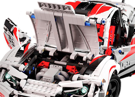 Zestaw Klocków Super Car GT86 2586el. Biały