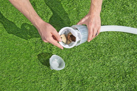 Odkurzacz do basenu Zestaw czyszczący 3w1 BESTWAY + Cedzak + Końcówka na pompę + Wąż ogrodowy